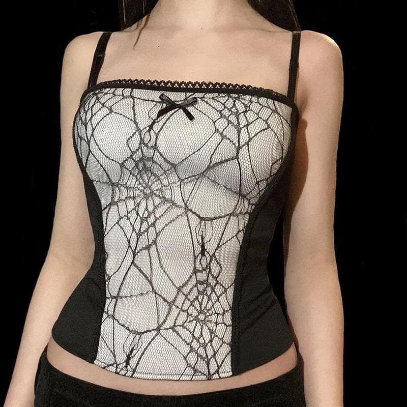 Spider Net Cami Top