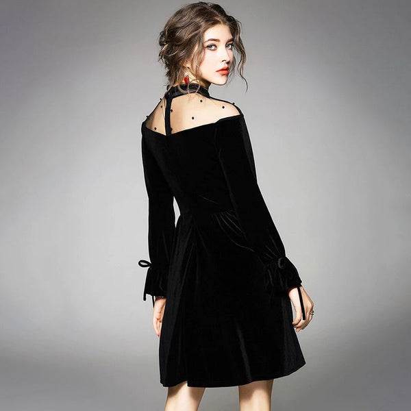 Refined Black Lolita Dress