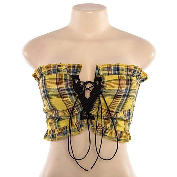 Crave Tartan Crop Top