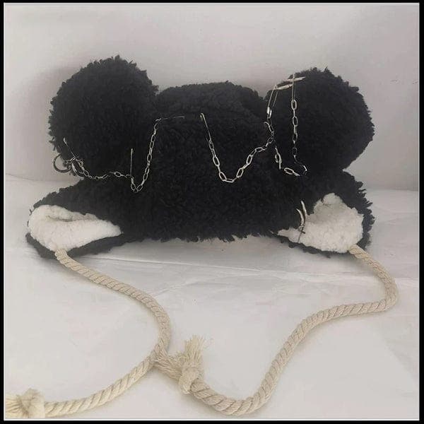 Black Bear Ear Beanie