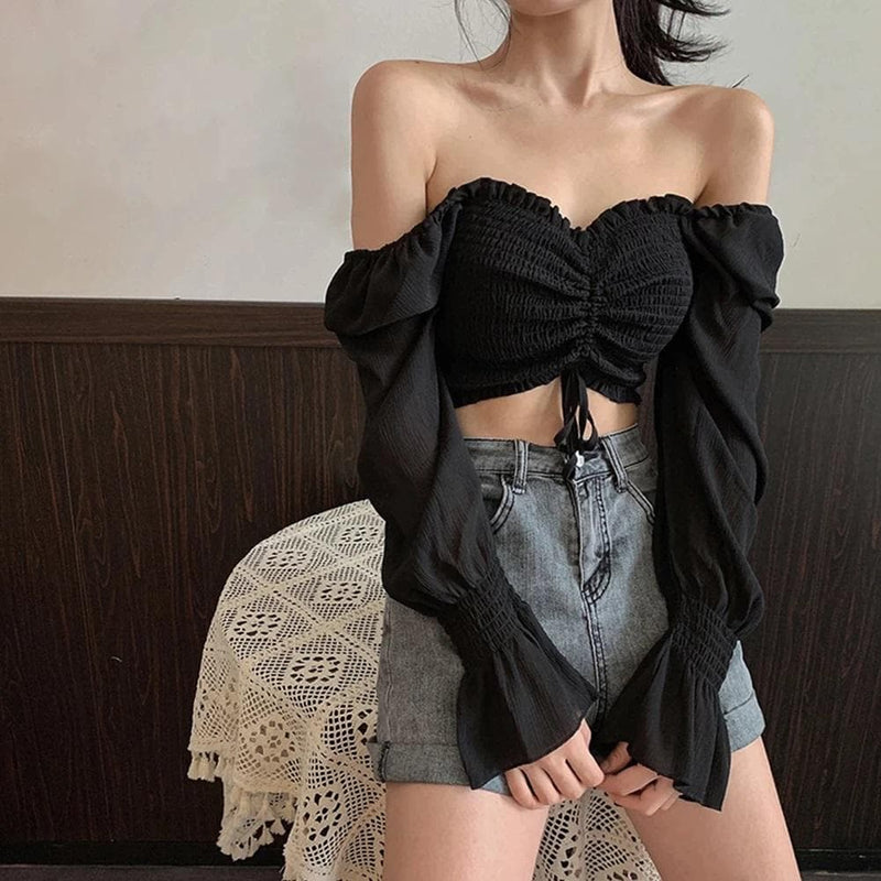 Lilith Off Shoulder Crop Top