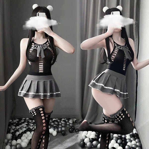 Kawaii Schoolgirl Erotic Lingerie Set