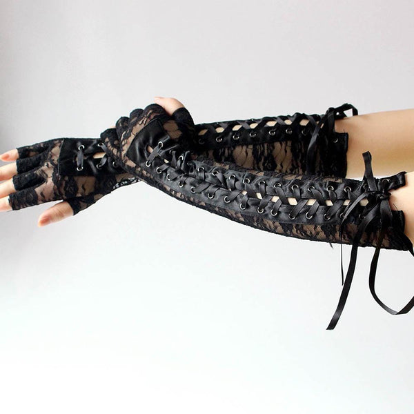 Sexy Gothic Valentine Gloves