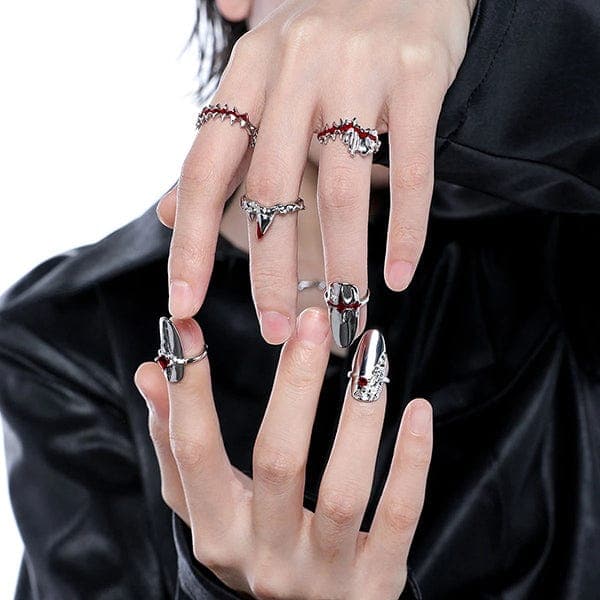 Fashion Armor Nail Ring Set