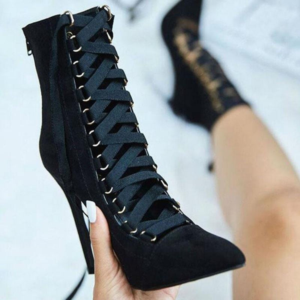 Flashy Gladiator High Heel Boots