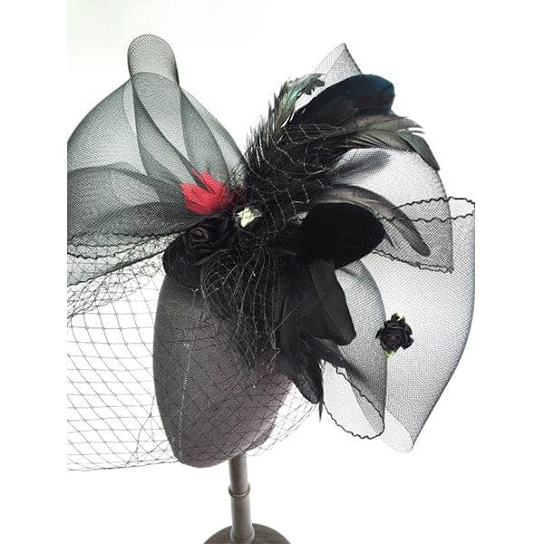 Caroline Black Fascinator Hat