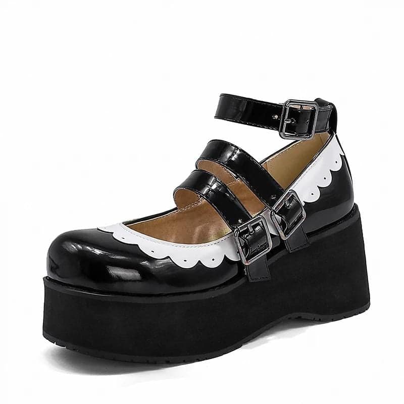 Gothic Mary Jane Platform Shoes - Gothic Babe Co