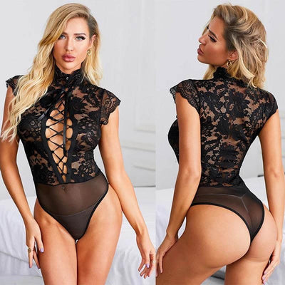 Soraya Sexy Black Bodysuit