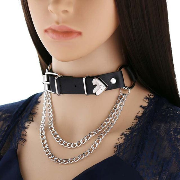 Bad Girl Gothic Choker Necklace