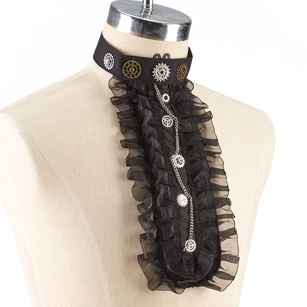 Steampunk Lace Detachable Collar