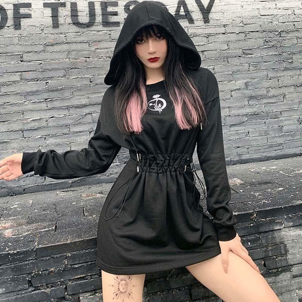 Lil Moon Flower Dress Hoodie