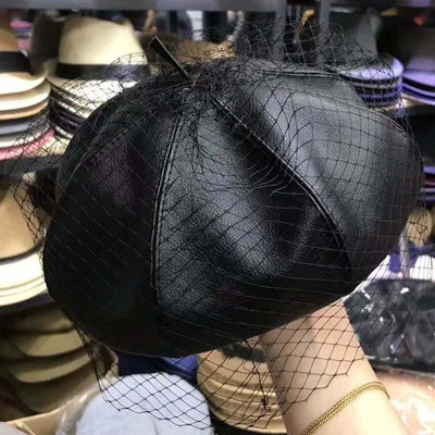 Fishnet Italian Beret Hat