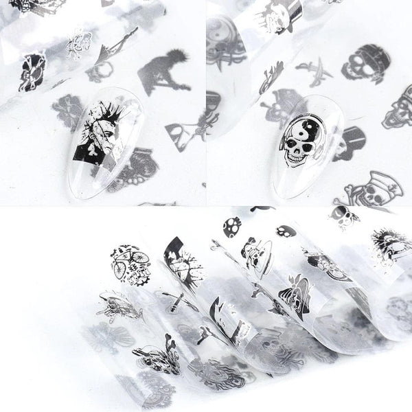 Oh My Skull Nail Art Stickers