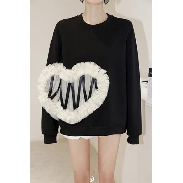 Tulle Heart Sweater