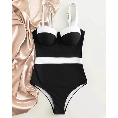 Becka Color Block Swimsuit