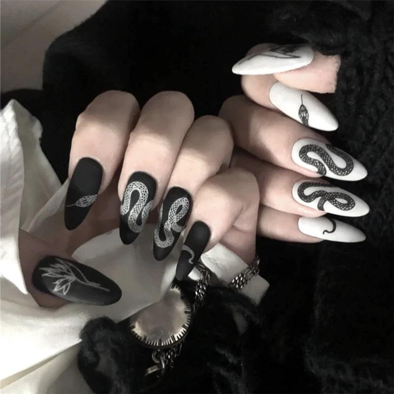 Easy Gothic Nails at home | ATG Blog - Gothic Babe Co