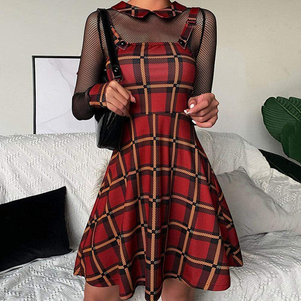 Tartan Checkered Plaid Dress