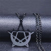 Moon Pentagram Gothic Necklace