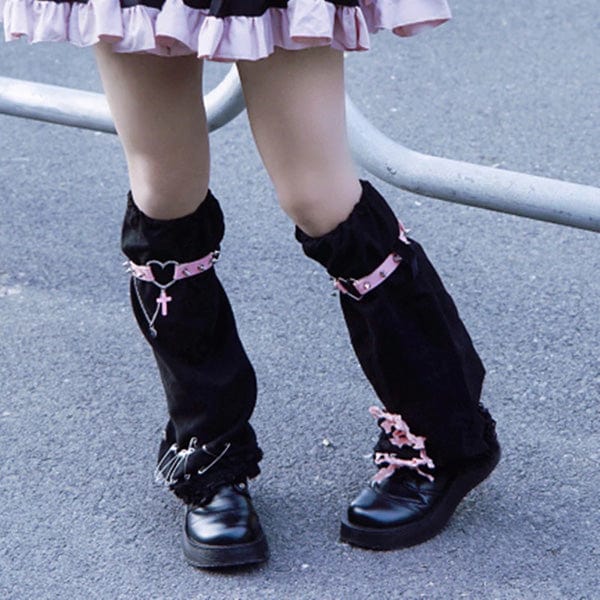 Gothic Lolita Leg Warmers, Aesthetic Leg Warmers