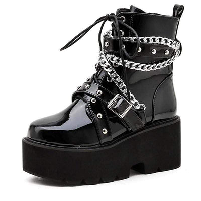 Tormented Gothic Chain Boots