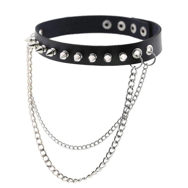 Emo Punk Chained Choker