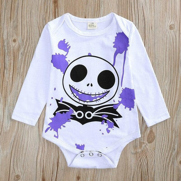 Baby Skull Long Sleeved Romper Set