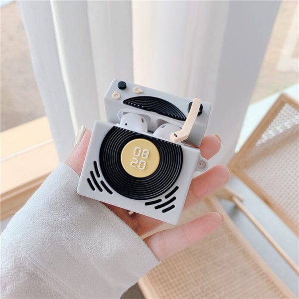 Retro Gramophone Airpods Silicone Case