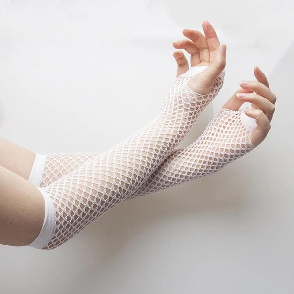 Wrap Me Fishnet Gloves
