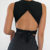 Reckless Babe Backless Crop Top