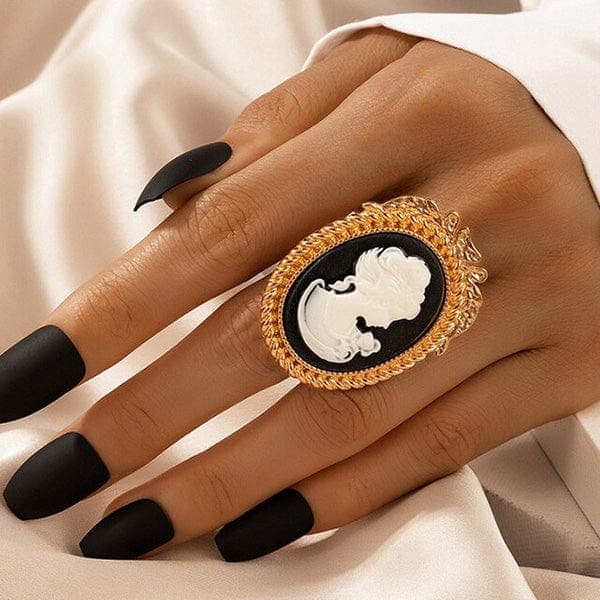 Vintage Black Cocktail Rings