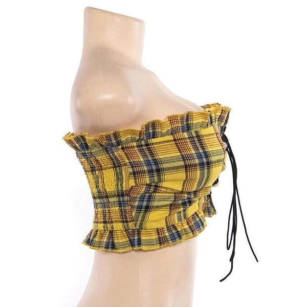 Crave Tartan Crop Top