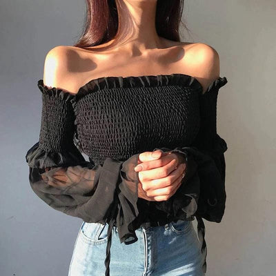 Elvira Off Shoulder Sexy Blouse