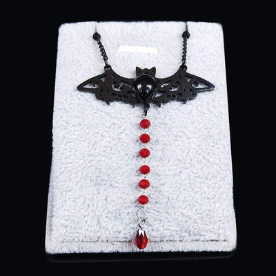 Gothic Bat Stainless Steel Chain Necklace