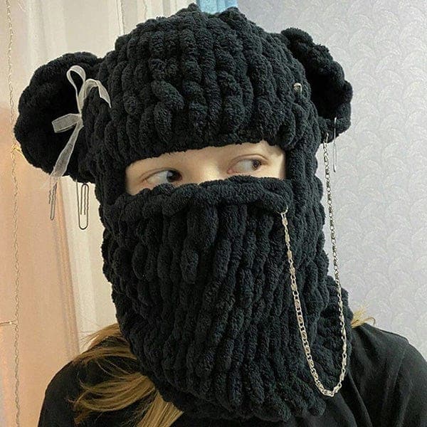 Baddy Bear Knitted Balaclava