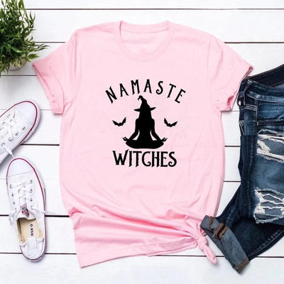 Namaste Witches Cotton Gothic Shirt