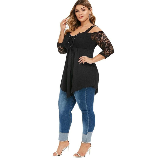 Western Gothic Off Shoulder Shirt