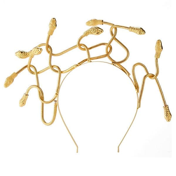 Medusa Golden Snake Headband