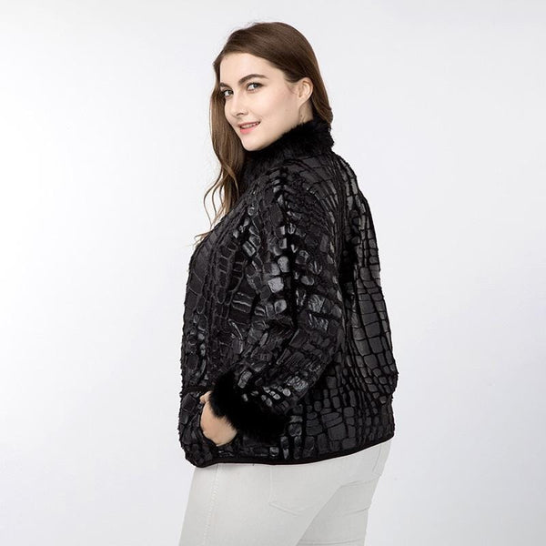 Sassy Black Croc Jacket