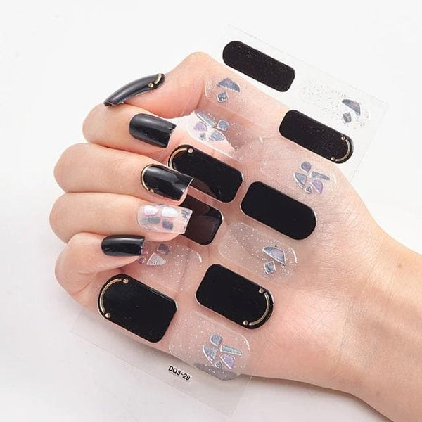 Goth Minimalist Nail Art Stickers