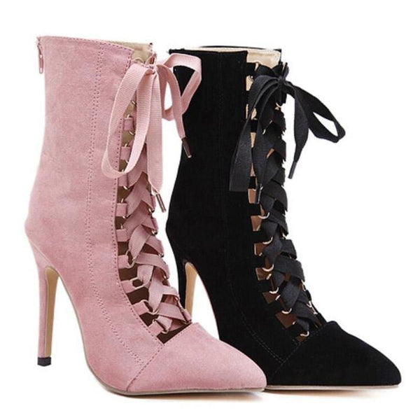 Flashy Gladiator High Heel Boots