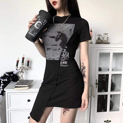 Silent Irregular Punk Dress