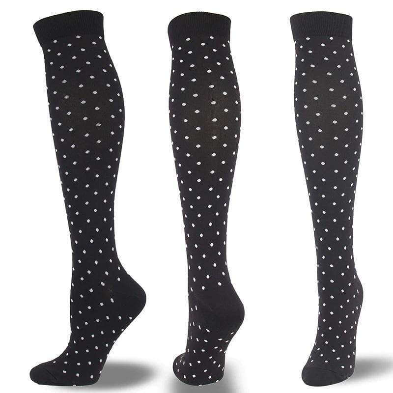 Gothic Black Compression Socks | Goth Socks - Gothic Babe Co