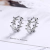 Barb Wire Silver Earrings