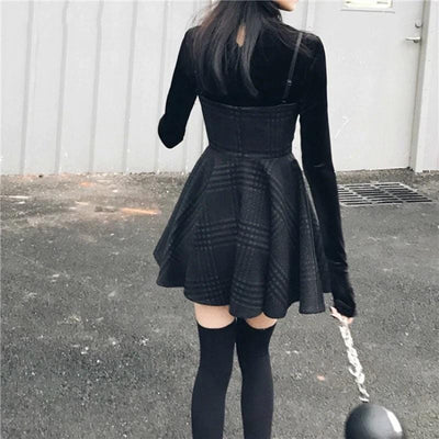 Untamed Goth Mini Dress