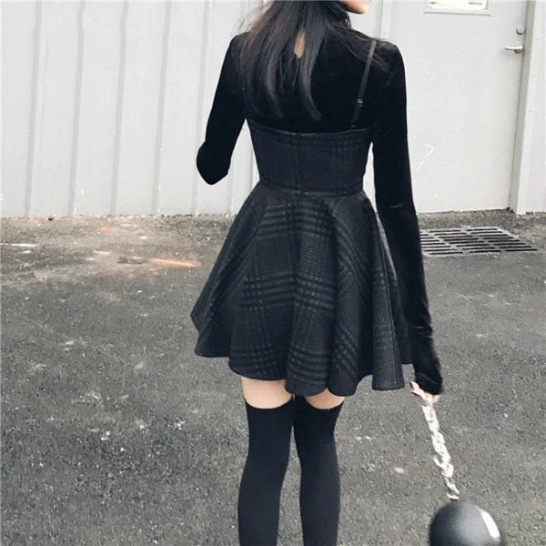 Untamed Goth Mini Dress