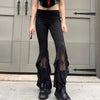 Midnight Glam Lace Flare Pants