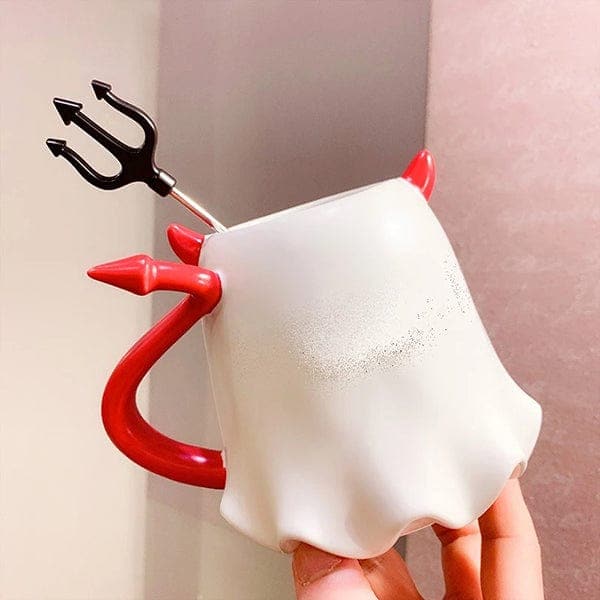 Devil Mug with Spoon