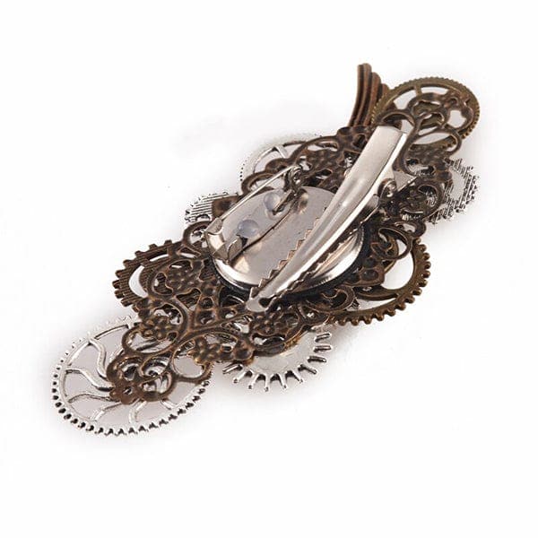 Aerotechnic Steampunk Hair Clip / Brooch