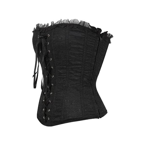 Dark Lace Overbust Corset