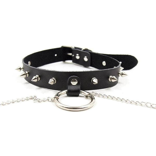 Gothic Punk Choker with Nipple Cover